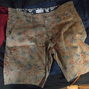 Floral Tan Men's Shorts